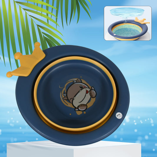 durable eco-friendly plastic foldable wash basin 33x31 cm pack of 1