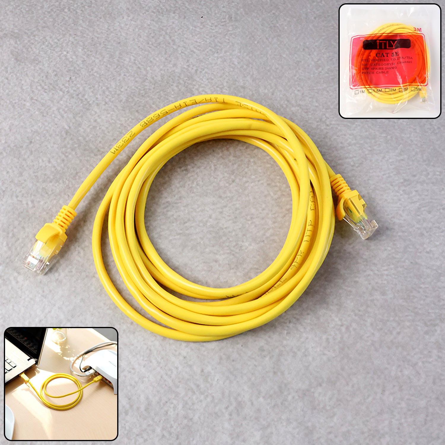 High-speed Cat 5e Ethernet Lan Network Cable (3 Meter)