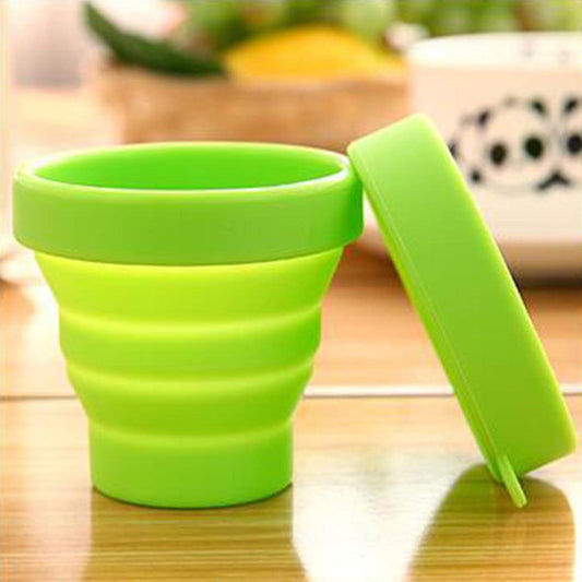 foldable travel mug silicone 8 cm camping lightweight collapsible