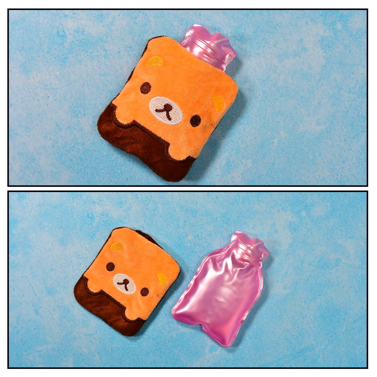 natural rubber hot water bag with fabric cover small size pack of 1