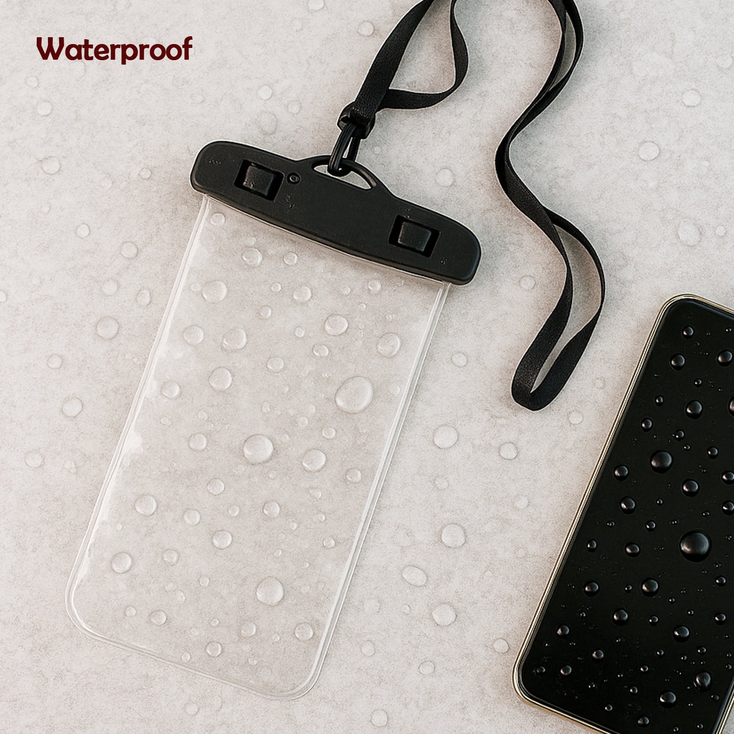 6922 Mobile Cover Pouch Transparent Waterproof Sealed Plastic Smartphone Protective Pouch Coverbag For All Mobile Phones