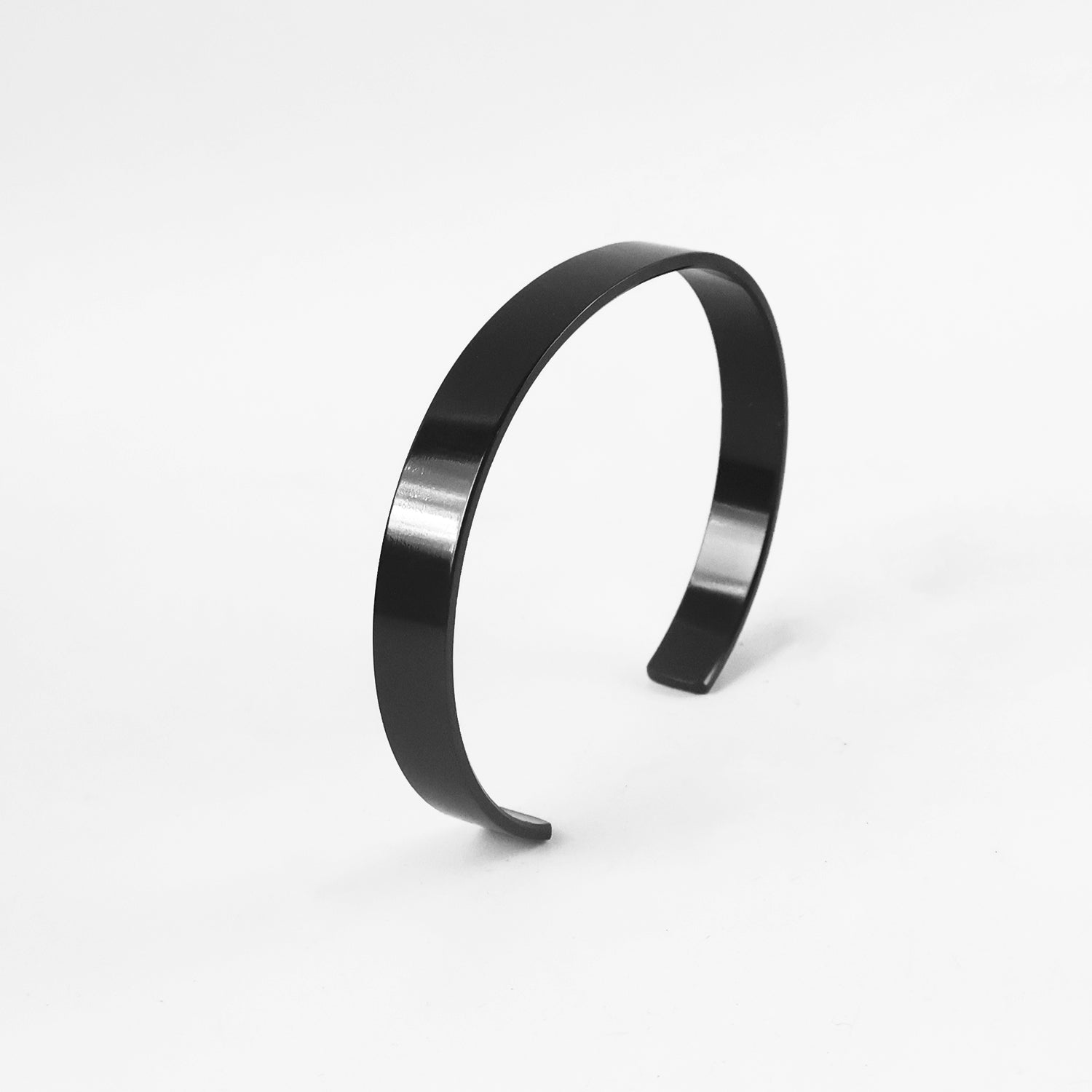 black-plated stainless steel kada bracelet 19 grams pack of 1