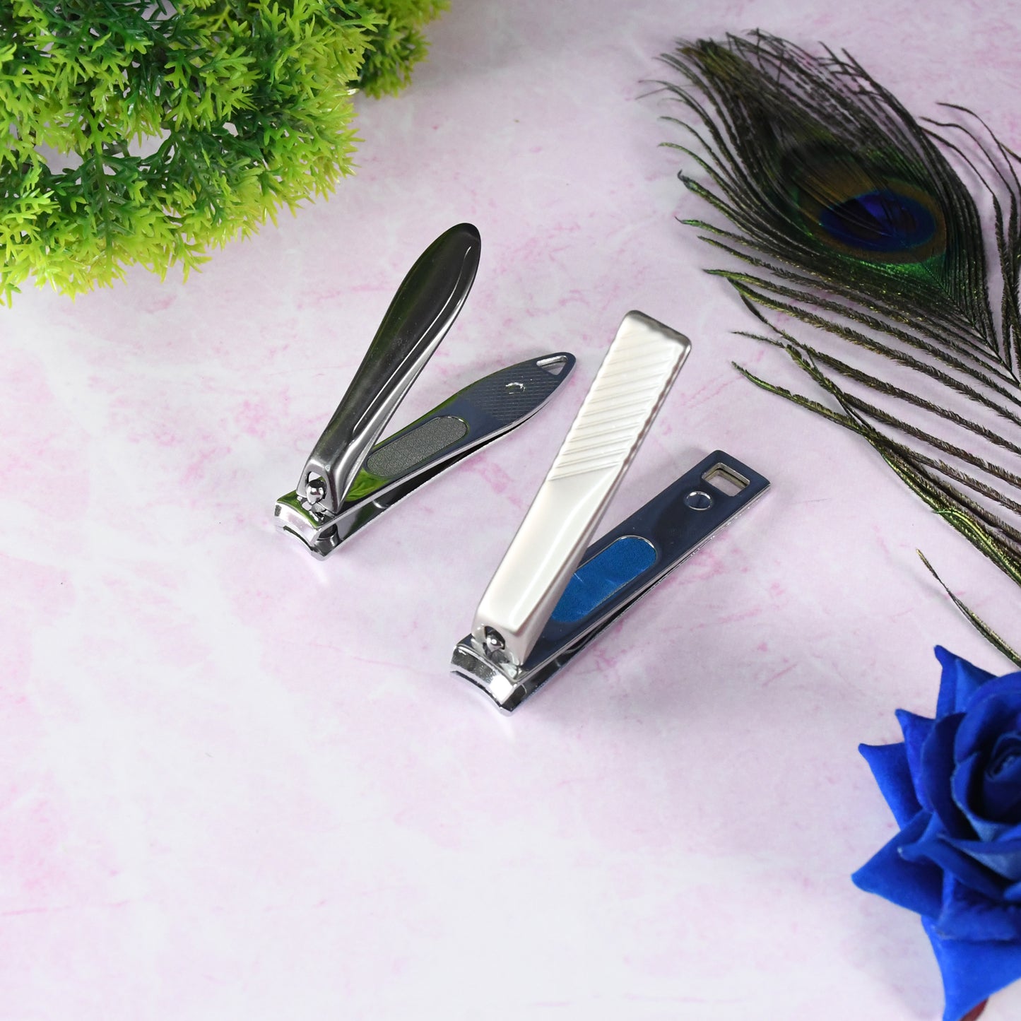 stainless steel nail clippers portable folding design 1 pc