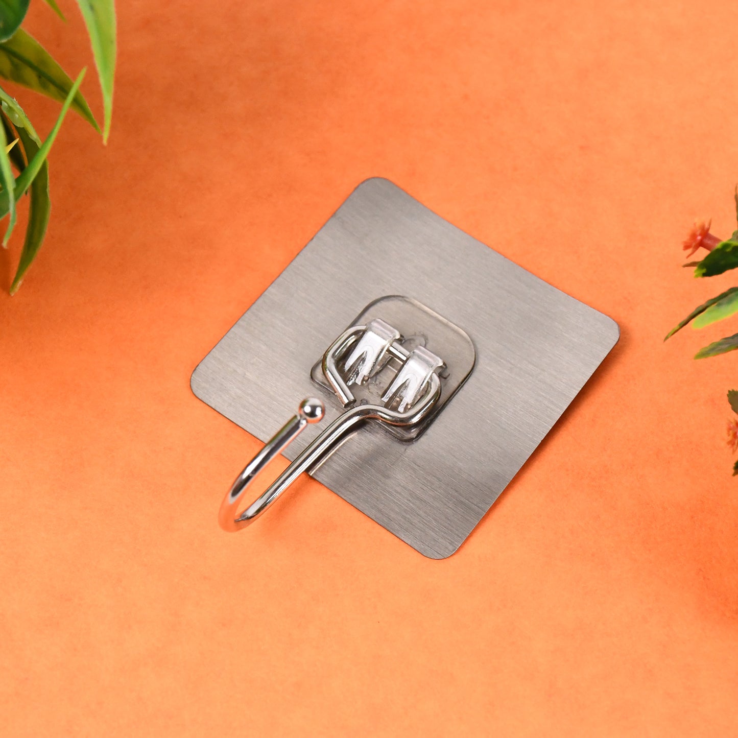 stainless steel self adhesive wall hook 9 cm x 7 cm x 4 cm