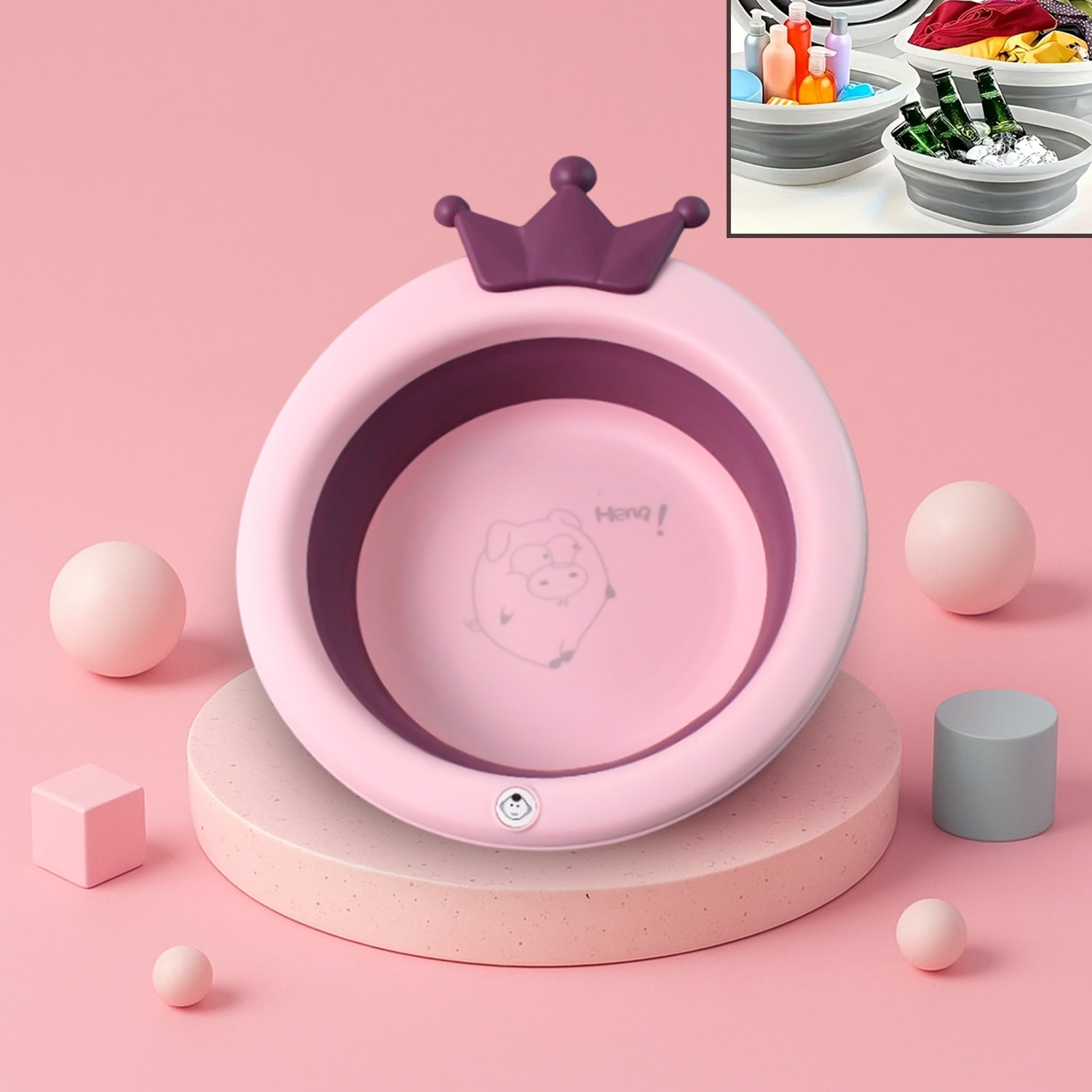 bpa-free plastic baby bathtub with non-slip base pack of 1