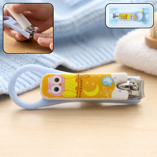 stainless steel baby nail clipper with ergonomic safety grip handle pack of 1