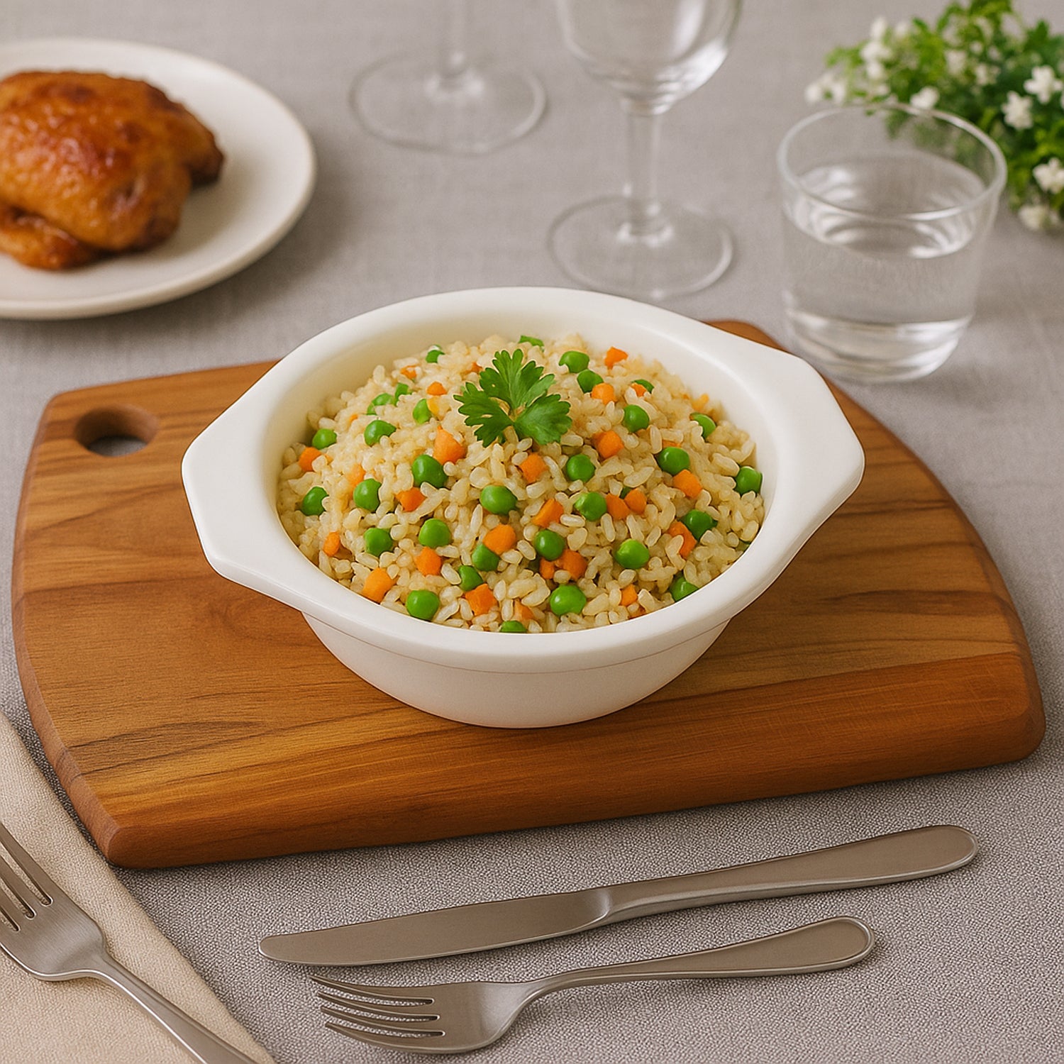 plastic serving and mixing bowl 18 cm with easy grip side tabs pack of 1