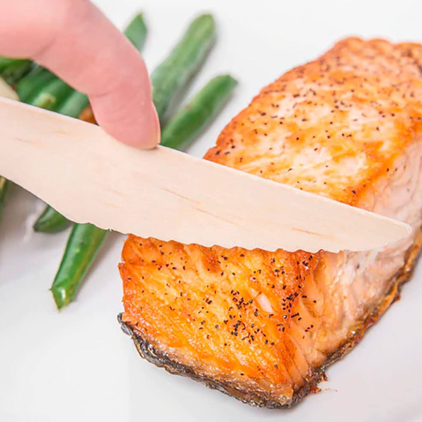 165mm Wooden Knife  30 Pcs Pack