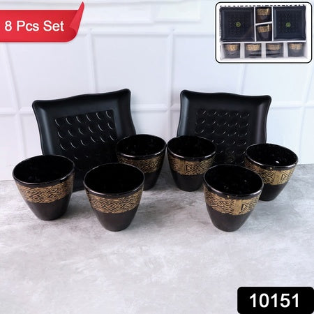 2 bowl 6 glass set with durable design for home use