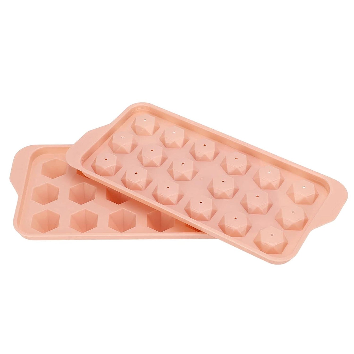 plastic ice cube tray with 18 cavities for freezing