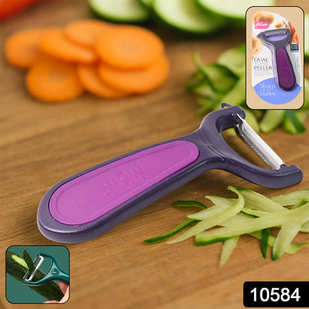 dual tone peeler with stainless steel blade 21 cm