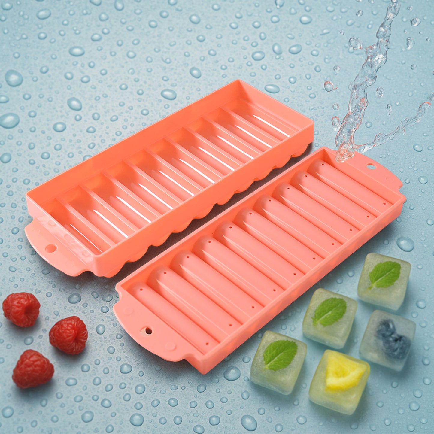 compact plastic ice stick tray pack of 2