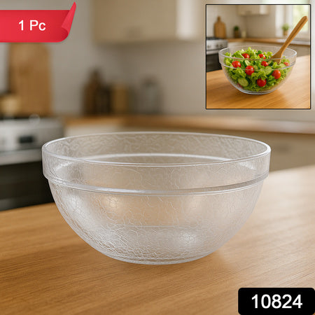 transparent idli mixing bowl 20 cm textured plastic kitchen bowl
