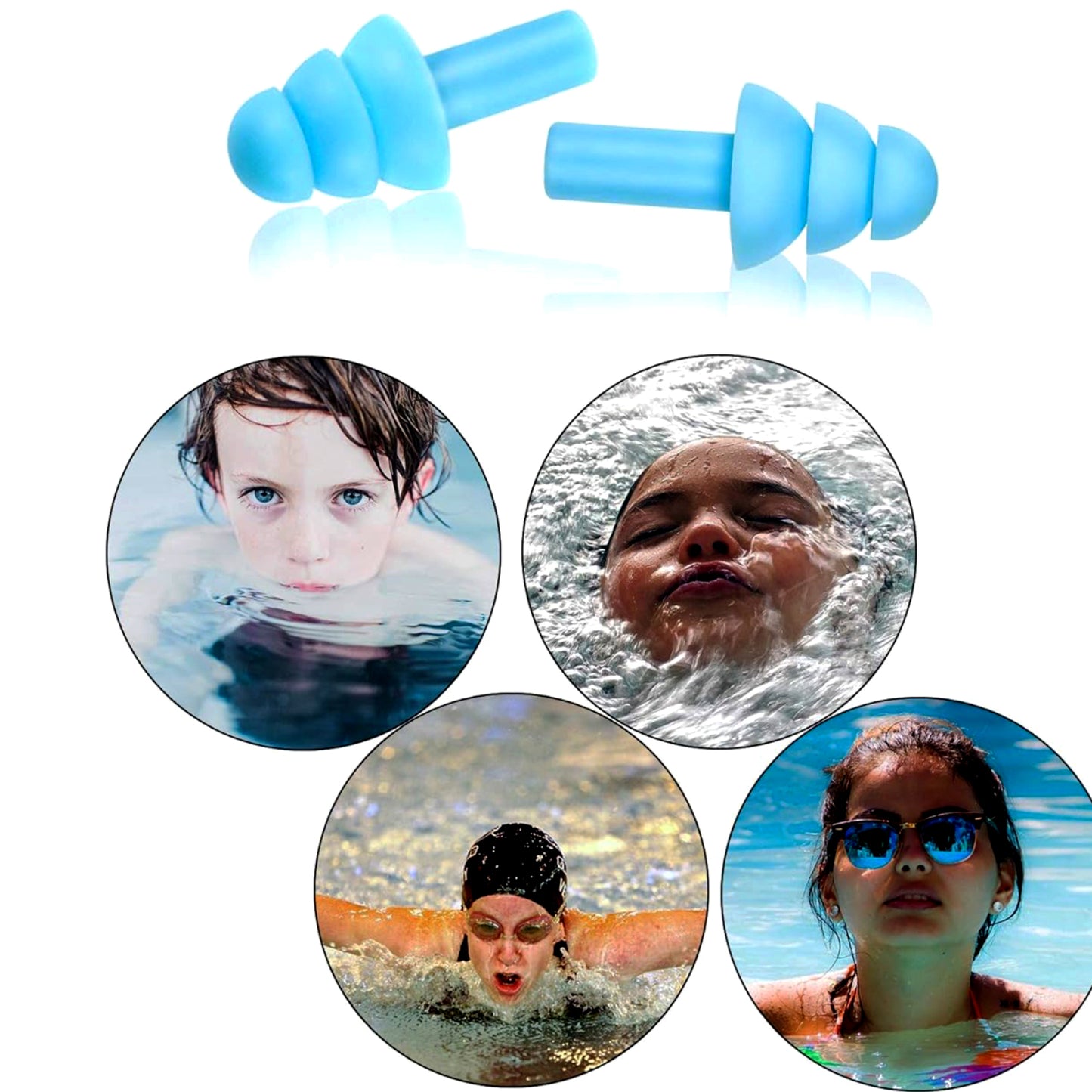 soft foam ear plugs reusable pu material pack of 2