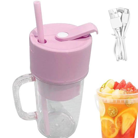 portable juicer with 340 ml capacity for smoothies stainless steel blades