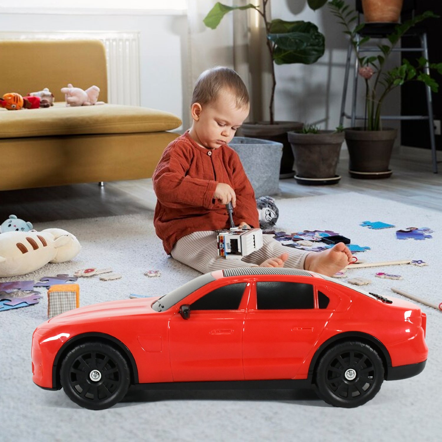 wireless bluetooth speaker portable car shape 567g pack of 1