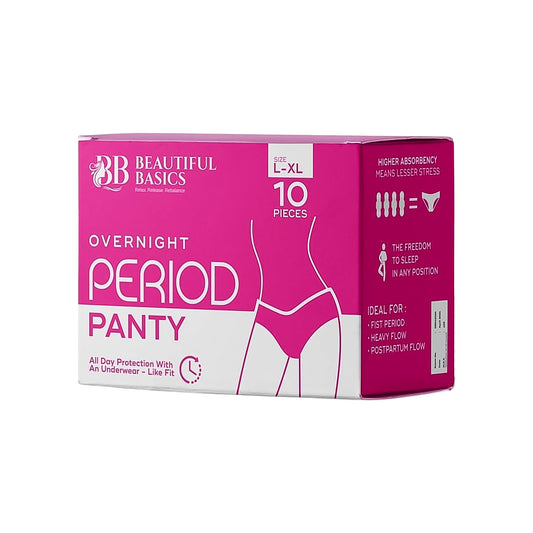 soft breathable fabric overnight period panty xxl size pack of 10