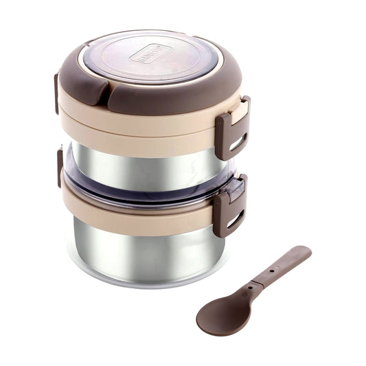 Ganesh Steko-2 Double Layer Stainless Steel Insulated Lunch Box Set