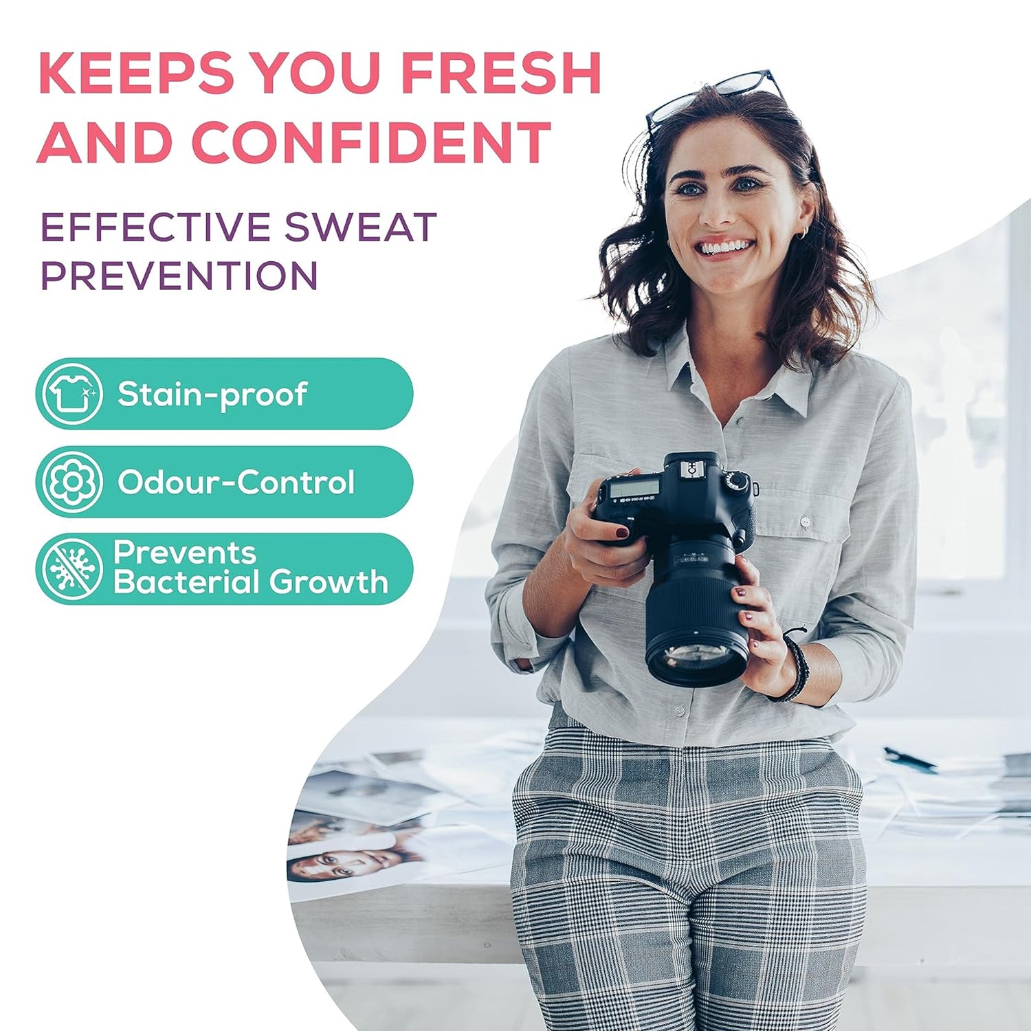 cotton disposable underarms sweat pads pack of 60