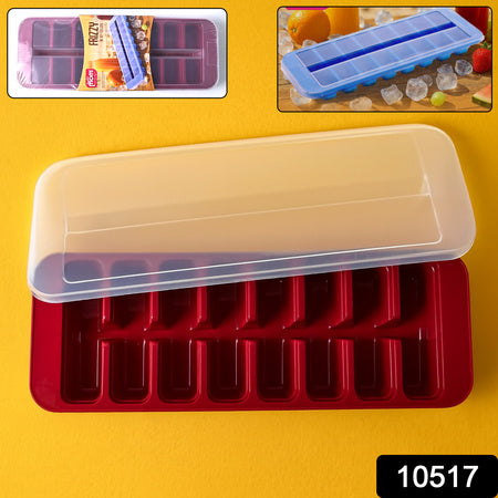 ice tray with 2-in-1 compartment for ice cubes and storage box
