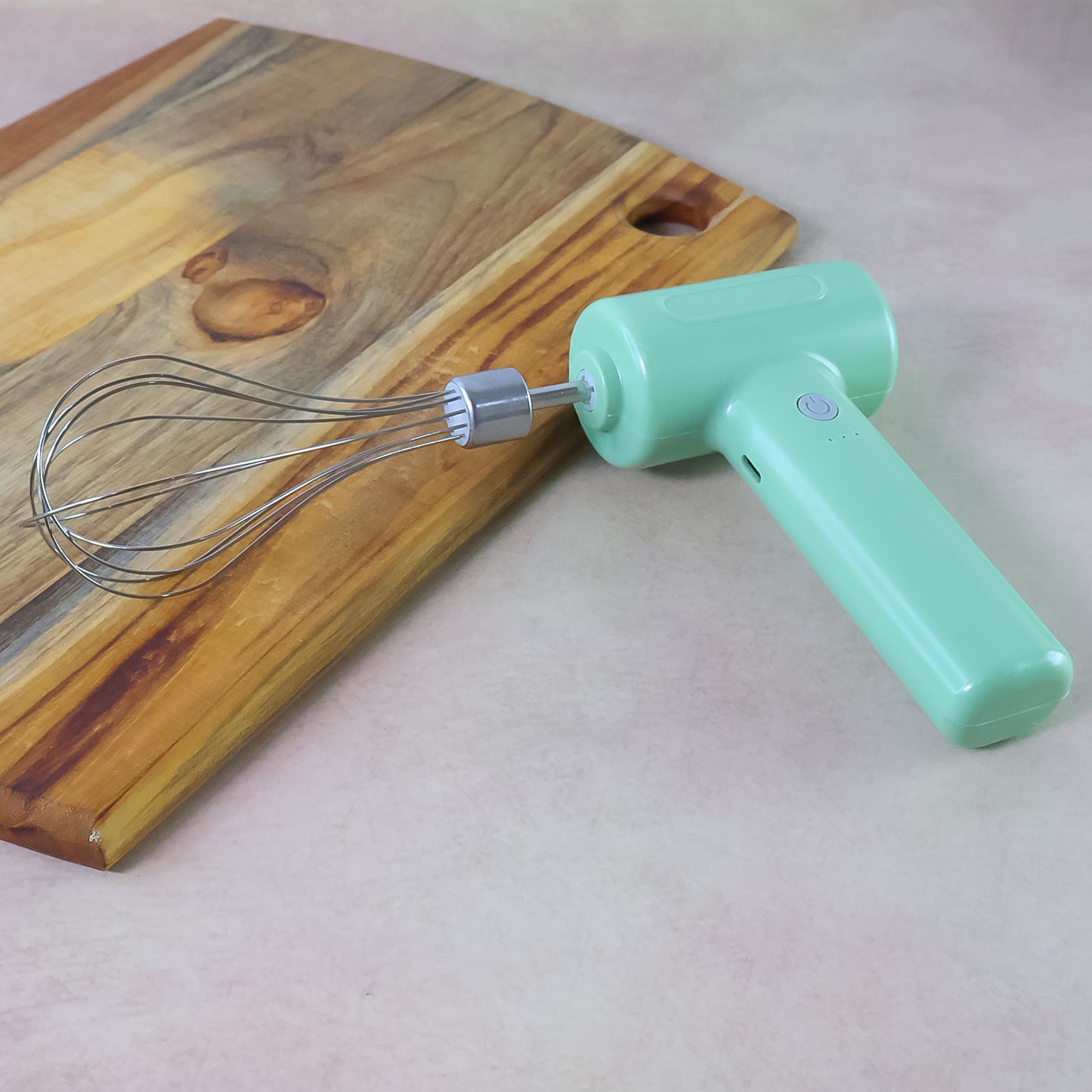 cordless electric whisk with detachable stainless steel balloon whisk