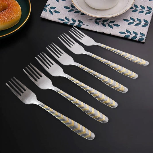 stainless steel fork set pack of 6 for dining