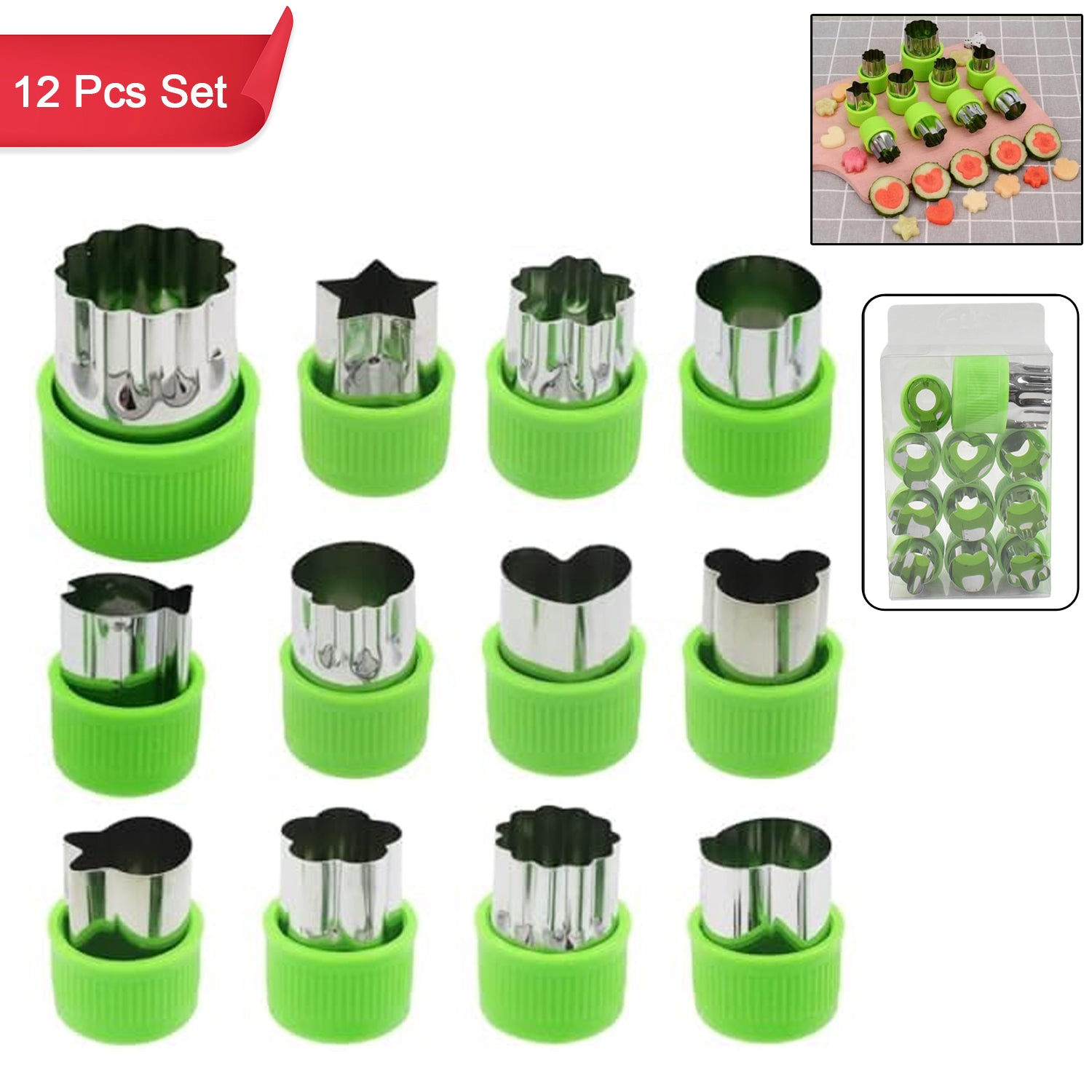 cookie cutter set stainless steel 14 cm x 9 cm x 5 cm pack of 12 for baking