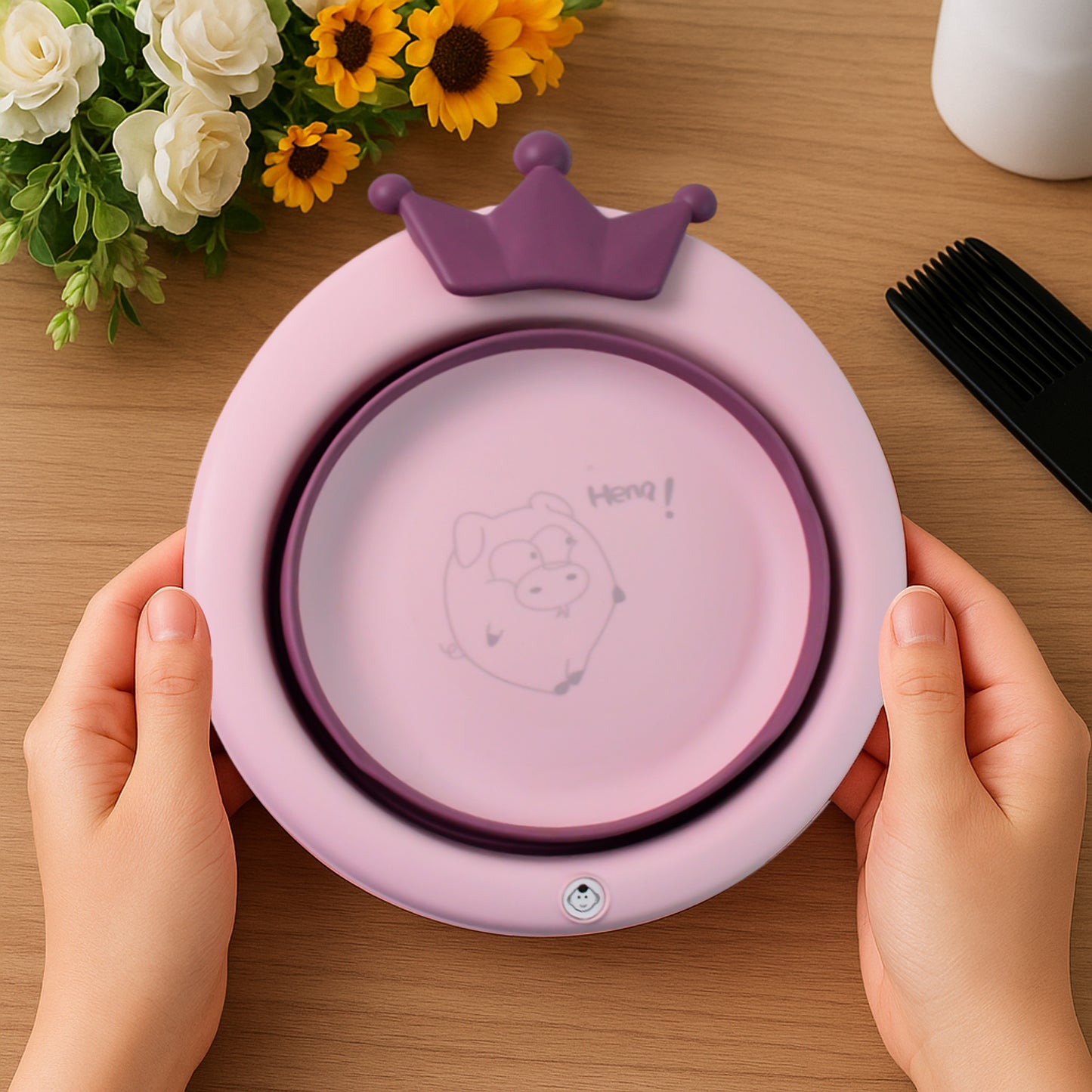 bpa-free plastic baby bathtub with non-slip base pack of 1