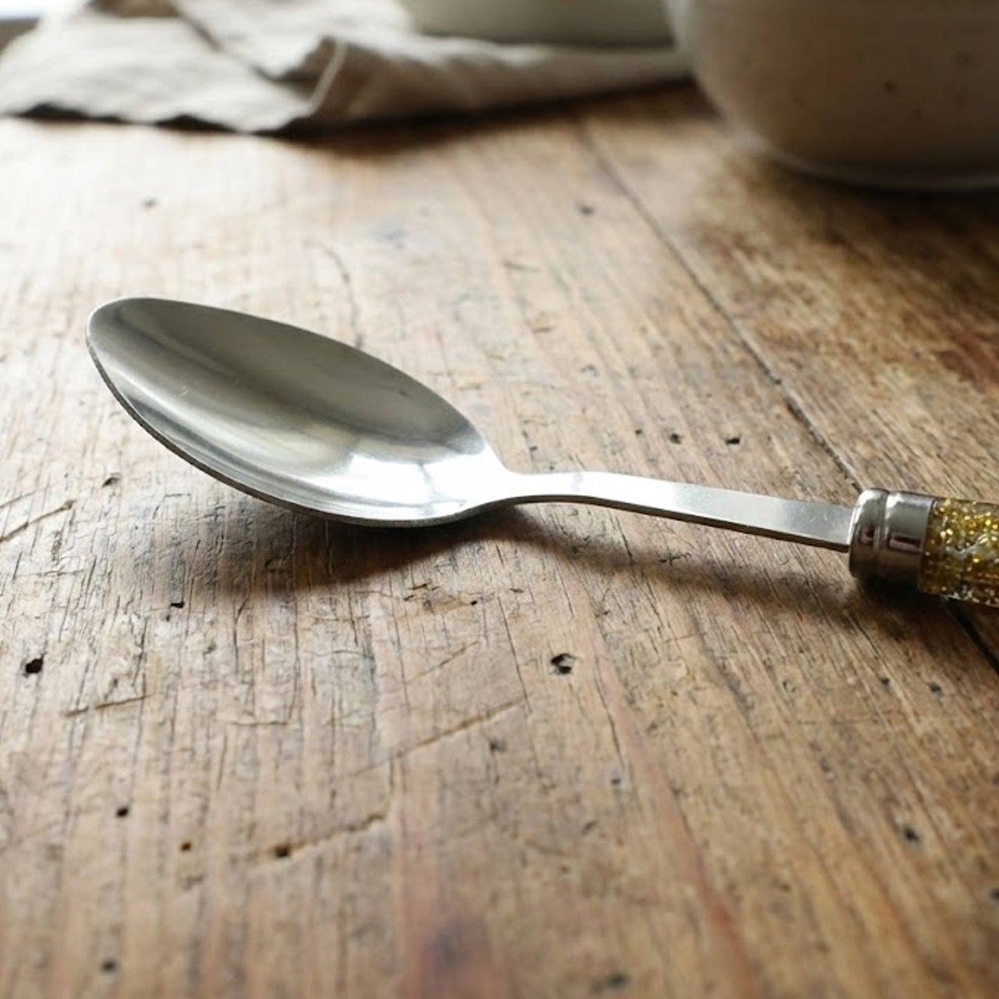 stainless steel dining spoon set pack of 2 for daily use