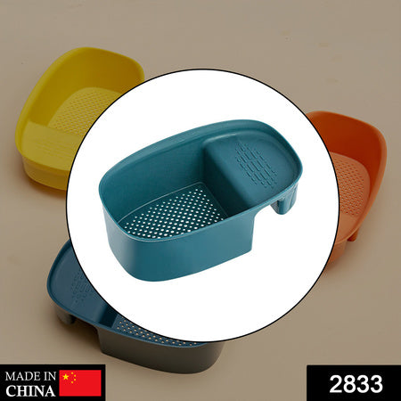 2833 Kitchen Dish Drainer And Drying Rack Sink Basket For Washing Bowls Utensils Vegetables Fruits Storage Organiser