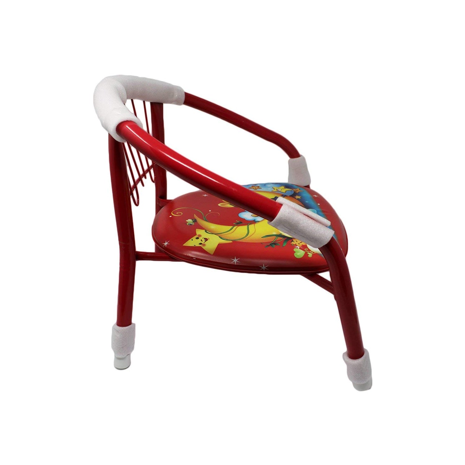 metal frame baby chair with soft cushion multicolor pack of 4