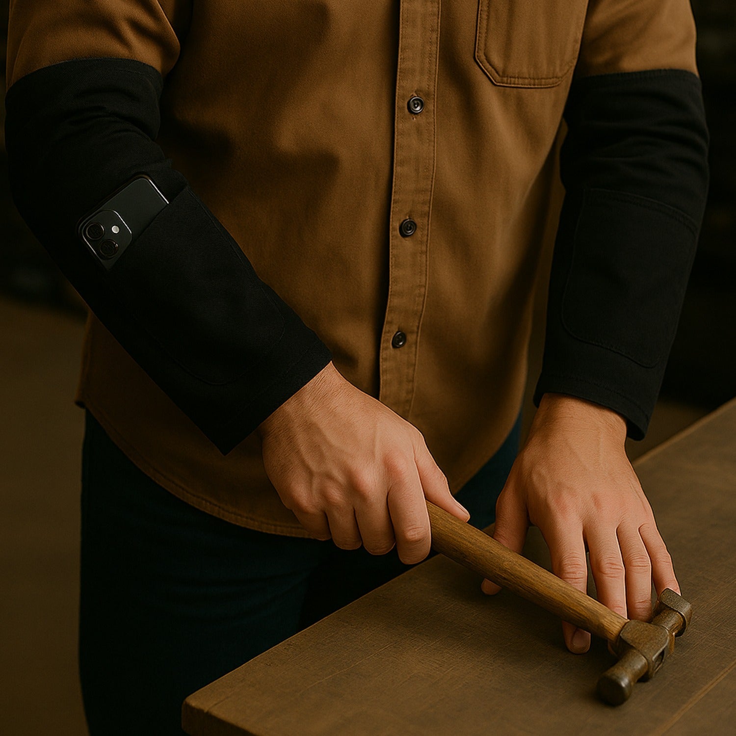 durable fabric protective arm sleeves with elbow padding pack of 1 pair