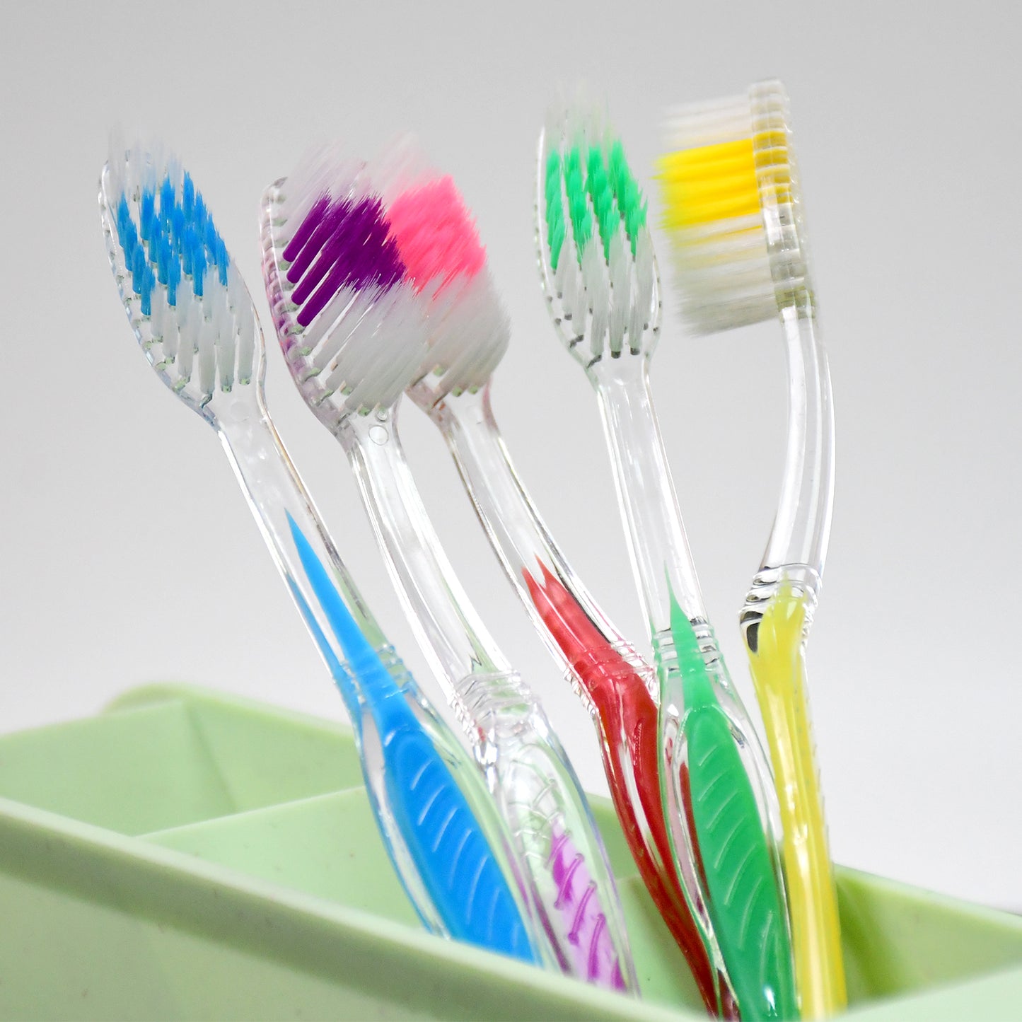 plastic toothbrush soft bristles pack of 1 mix color