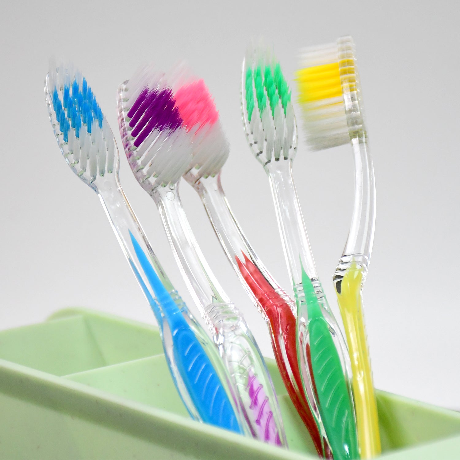 plastic toothbrush soft bristles pack of 1 mix color
