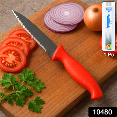 serrated kitchen knife 22 cm stainless steel blade