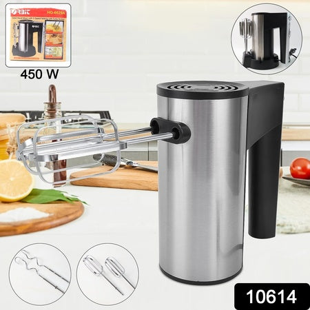 electric hand mixer 450w with stainless steel beaters
