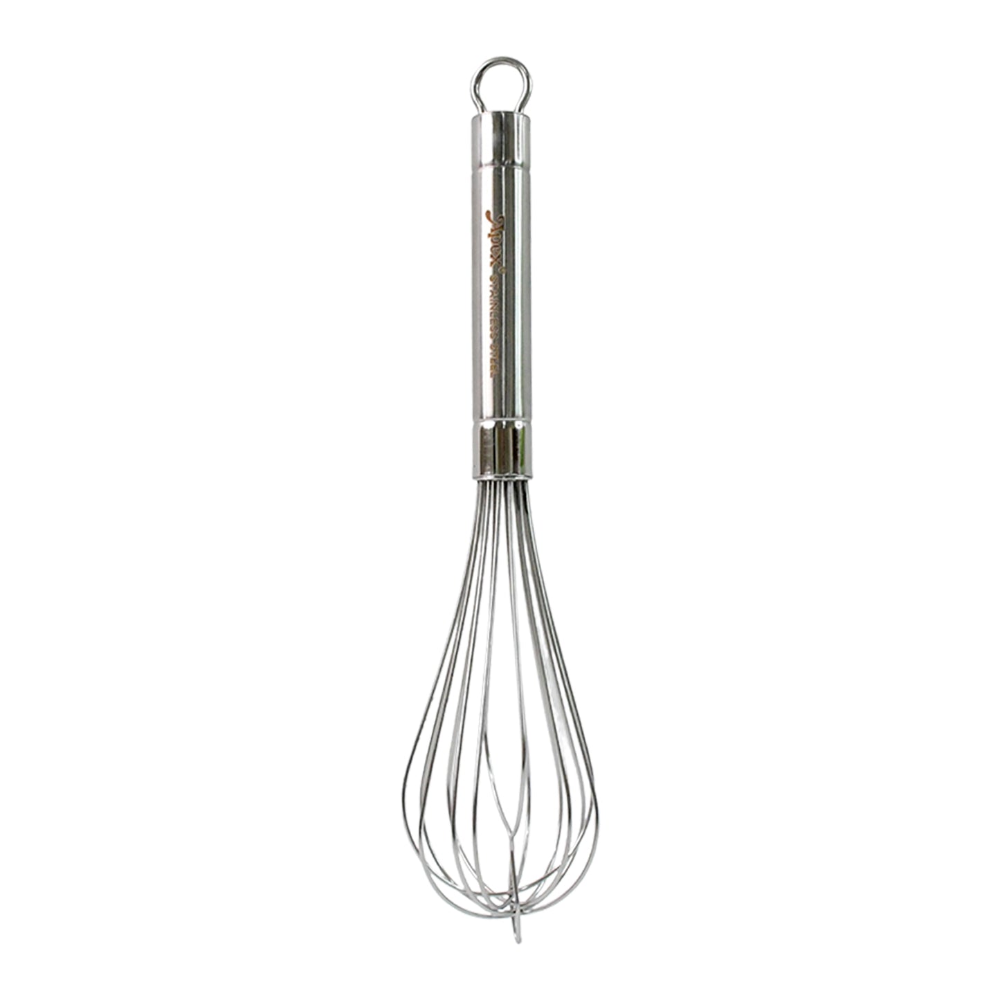large stainless steel hand whisk for mixing
