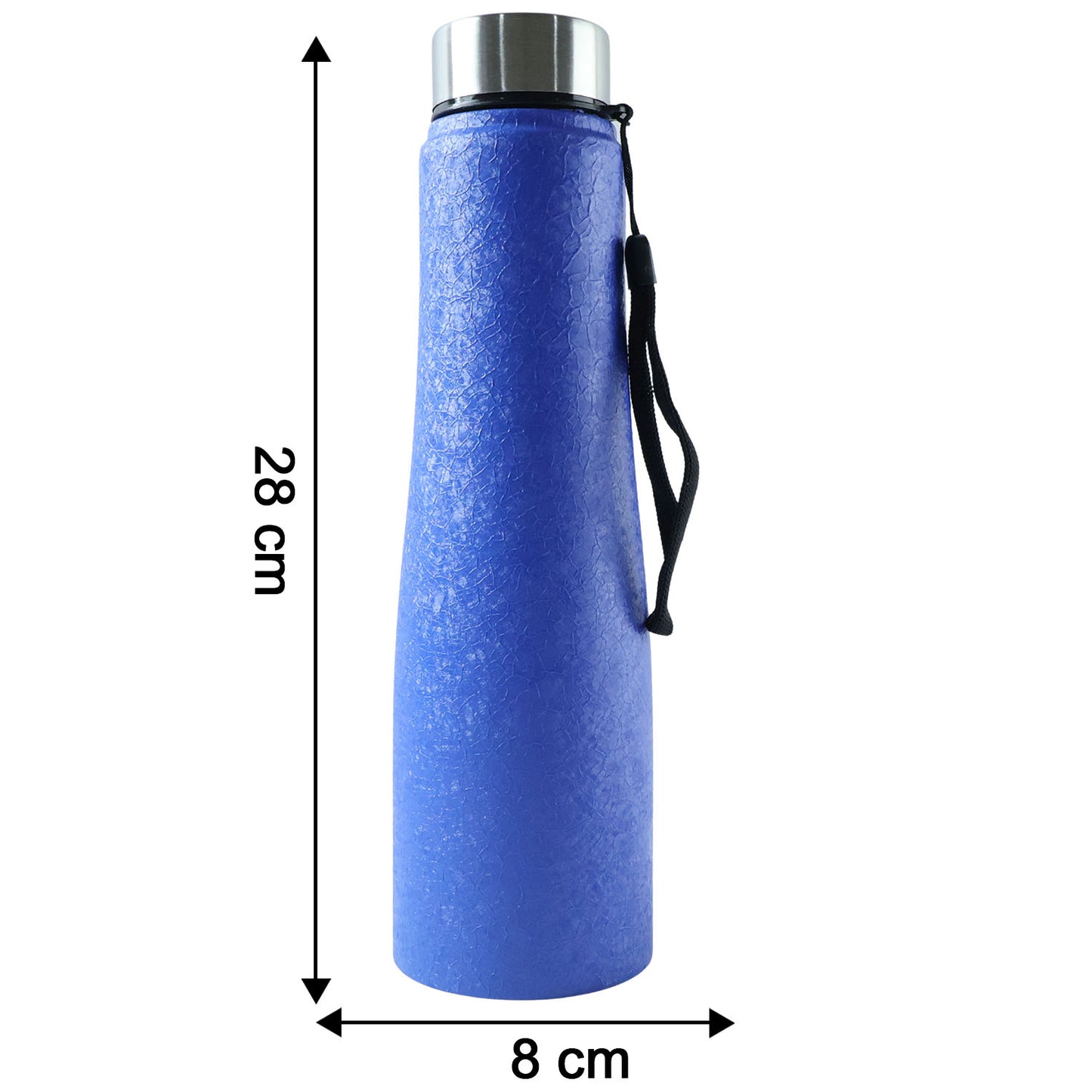 Classic Stainless Steel Water Bottle Blue Color (1000 Ml 1 Piece)