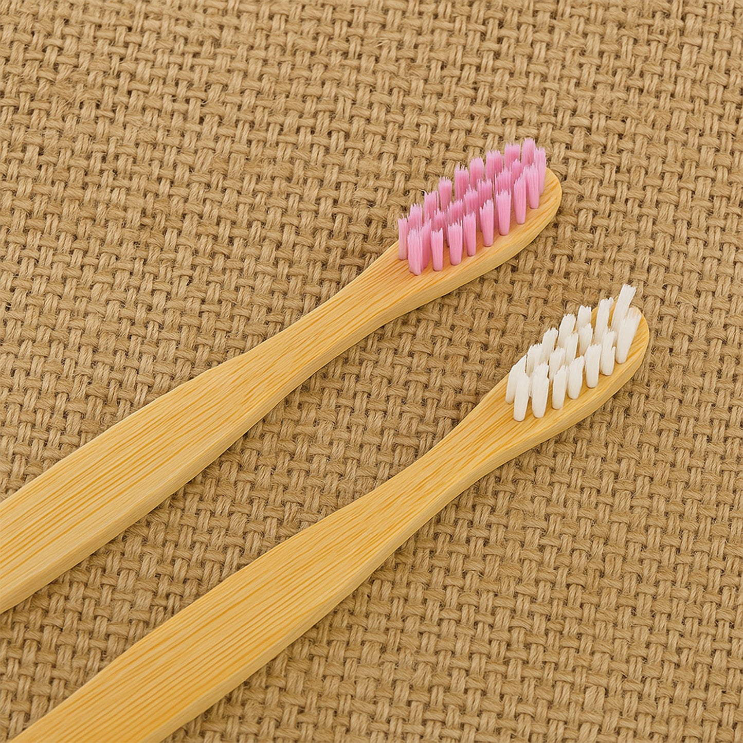 natural bamboo toothbrush with medium bristles pack of 2