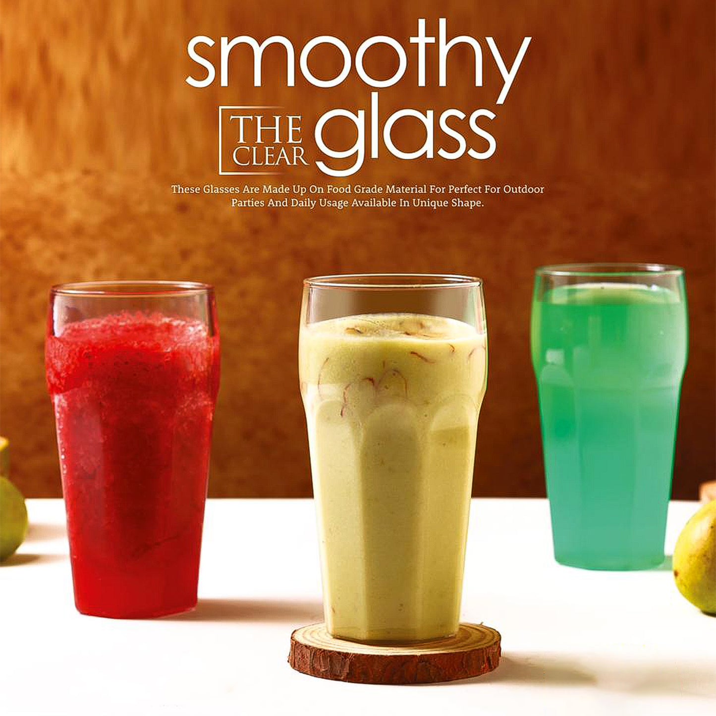 Supermom Transparent Smoothy Glass Set (Approx 300ml  6 Pc)