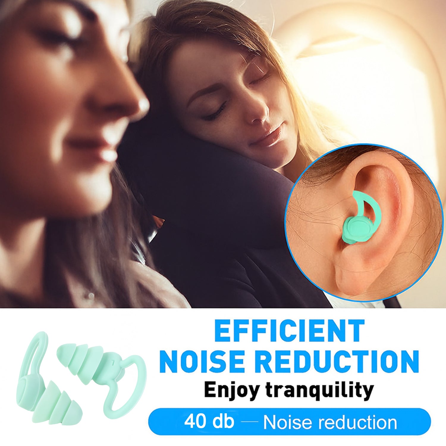 soft silicone noise reduction earplugs pack of 1