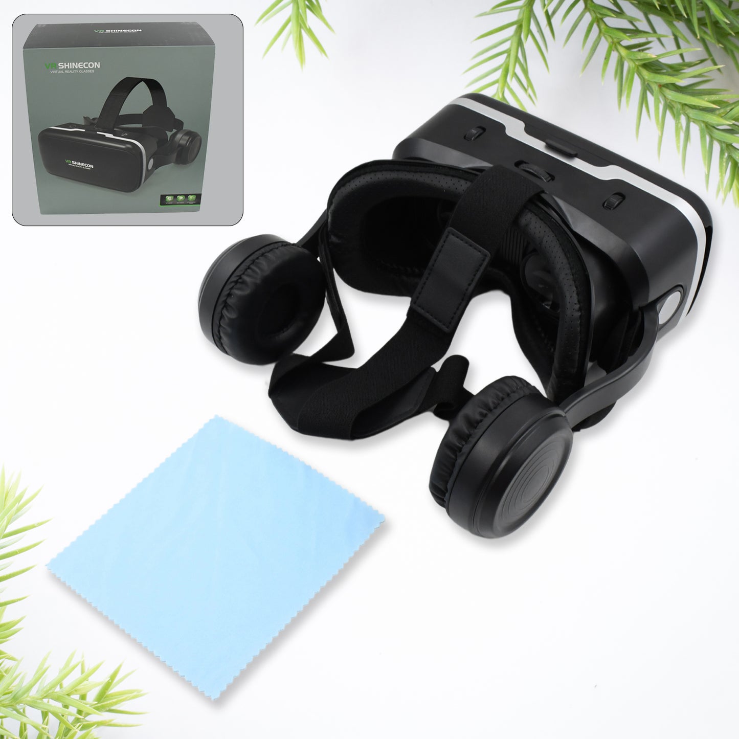 pu material virtual reality goggles headset for smartphones pack of 1