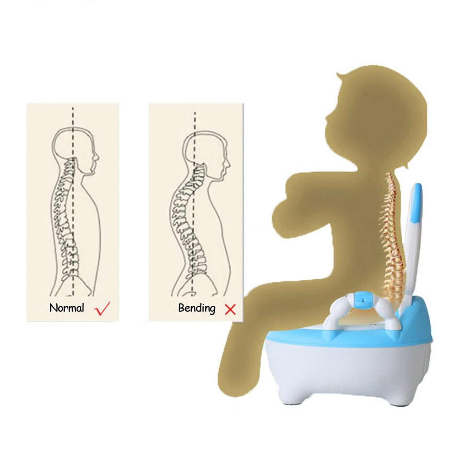 durable plastic baby potty training seat for toddlers 1+ year pack of 1