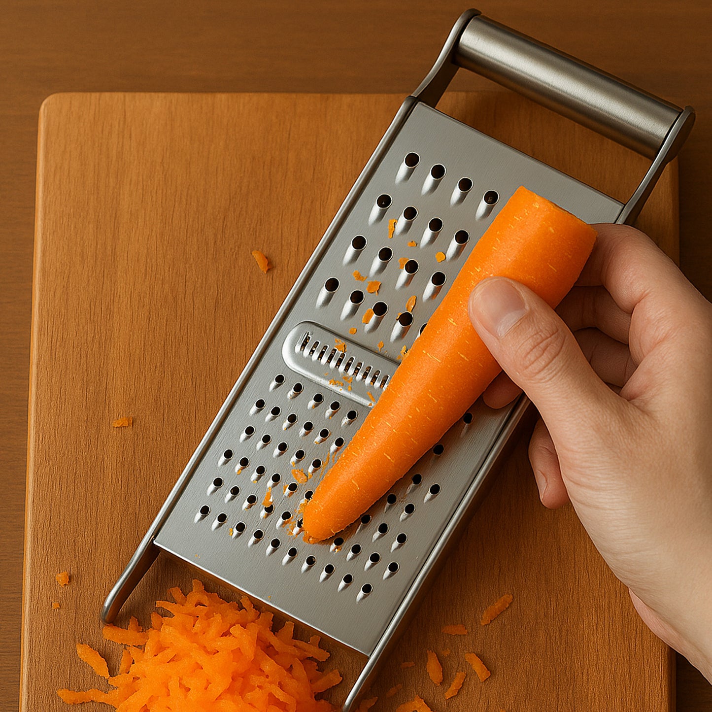 stainless steel grater slicer 3-in-1 kitchen tool compact design