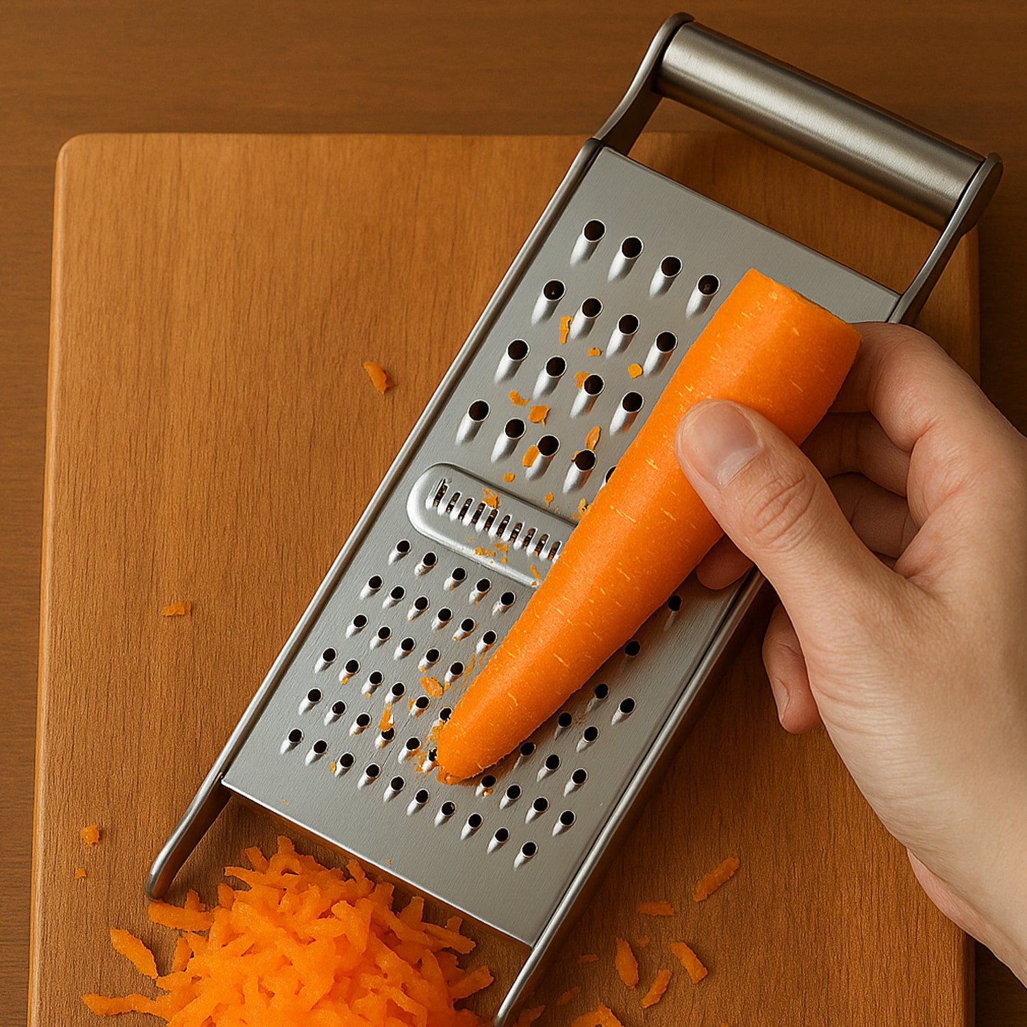 stainless steel grater slicer 3-in-1 kitchen tool compact design