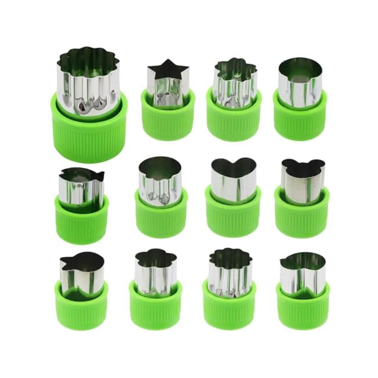 cookie cutter set stainless steel 14 cm x 9 cm x 5 cm pack of 12 for baking