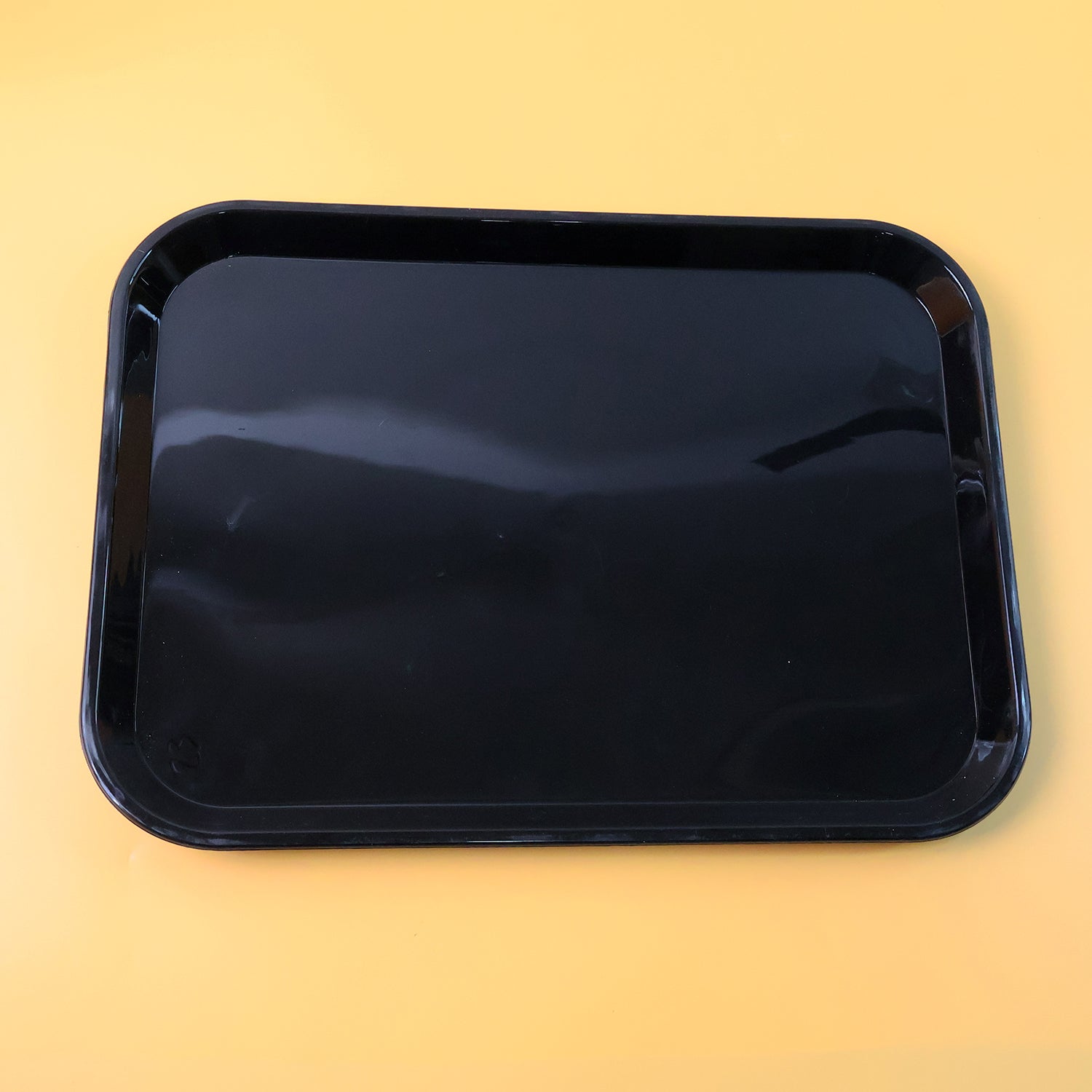 plastic serving tray black 40 by 30 cm