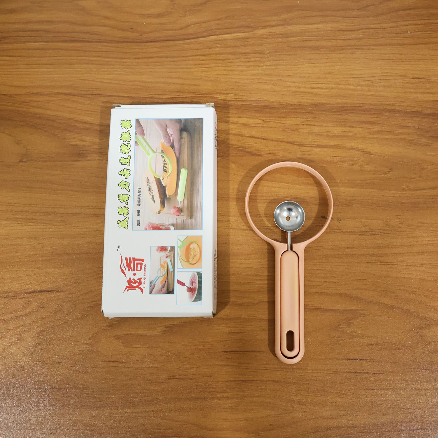 2 In 1 Fruit Scooper And Cutter Tool (1 Pc)