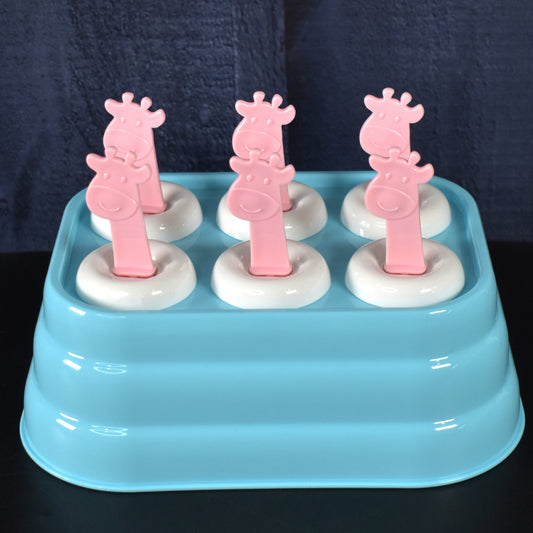 popsicle molds plastic 6 cavity ice cream maker