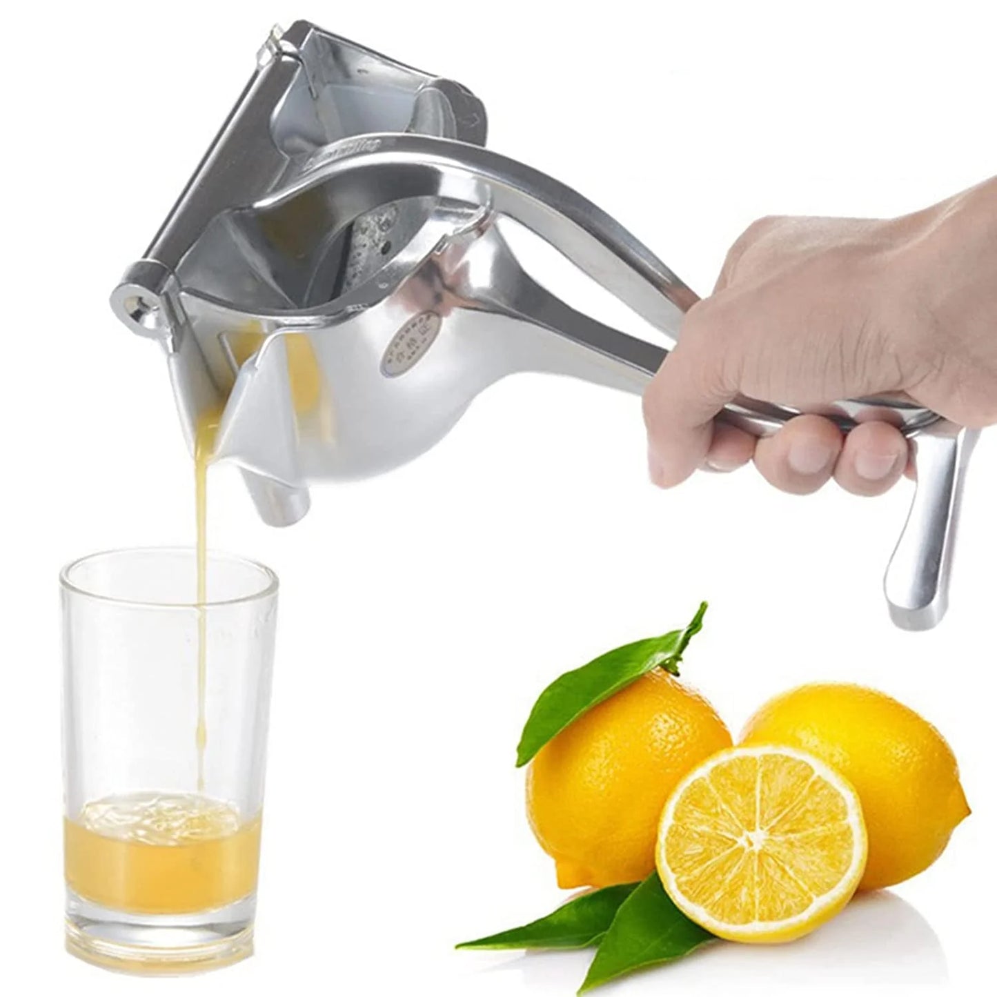manual aluminium metal fruit press juicer kitchen tool